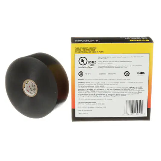 Scotch® 22 Vinyl-Elektro-Isolierband, Schwarz, 38 mm x 33 m, 0,25 mm