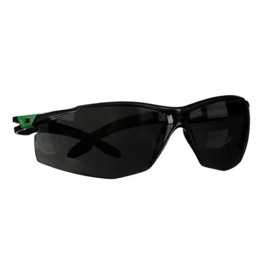 3M™ SecureFit™ 500 Schutzbrille, grün/schwarzer Rahmen, kratzfest+ (K), IR 5.0 Grauglas, SF550ASP-GRN-EU, 20 Stück/Karton