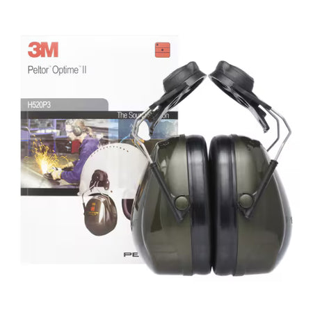 3M™ PELTOR™ Optime™ II Kapselgehörschutz, grün, Helmbefestigung, H520P3E-410-GQ