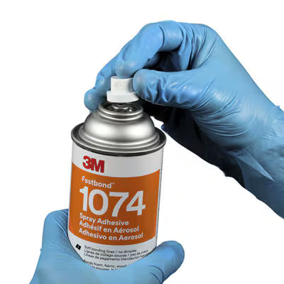 3M™ Fastbond™ Schaum- und Textilklebstoff auf Wasserbasis 1074, VOC-Gehalt niedrig <6 %, neutral, Nettogewicht 8,2 oz, 6 Dosen/Karton