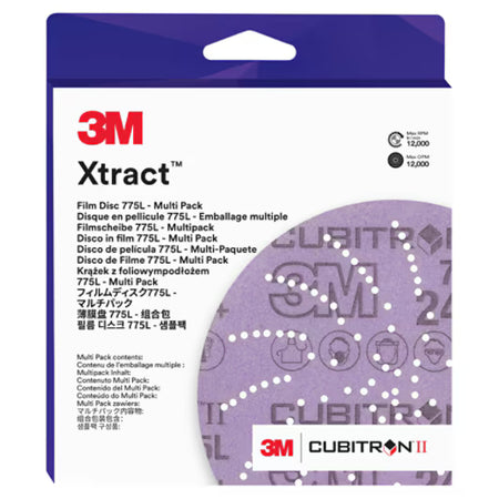 3M Xtract™ Cubitron™ II Schleifscheibe 775L, Multi-Grade 500+ - 1000+ 3MIL, 127 mm, 500LG, 12/Packung, 20 Packungen/Karton, Multipack