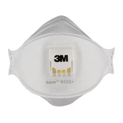 3M™ Aura™ Komfort Cool Flow™ Atemschutzmaske 9332+, FFP3, mit Ventil, 10/Packung