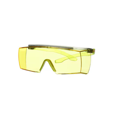 3M™ SecureFit™ 3700 Überbrille, lindgrüne Bügel, Scotchgard™ Anti-Beschlag (K&N), bernsteinfarbene Scheibe, SF3703SGAF-GRN-EU, 20/Karton