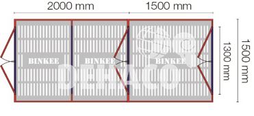 Binkee Panel Materialschleuse 150 cm