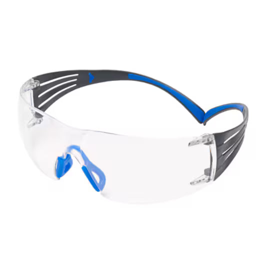3M™ SecureFit™ 400 Schutzbrille, blau/grau Rahmen, Scotchgard™ Anti-Beschlag- und Kratzschutzbeschichtung (K&N), klare Scheiben, SF401SGAF-BLU-EU