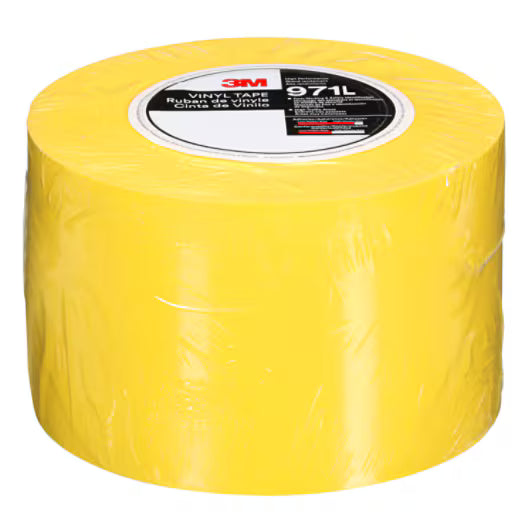 3M™ Dauerhaftes Bodenmarkierungsband 971L, Gelb, 101.6 mm x 33 m, 0.43 mm, einzeln verpackt, praktisch verpackt