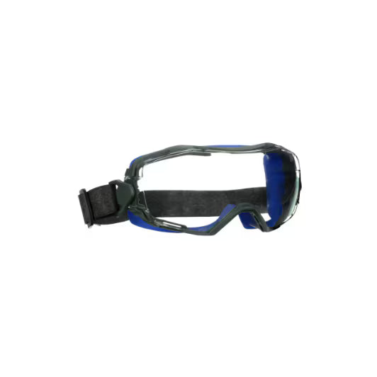 3M™ GoggleGear™ 6000 Schutzbrille, blaue Dichtlippe, Neoprenband, Scotchgard™ Anti-Beschlag- und Kratzschutzbeschichtung (K&N), klare Scheibe, GG6001NSGAF-BLU-EU, 10/Karton