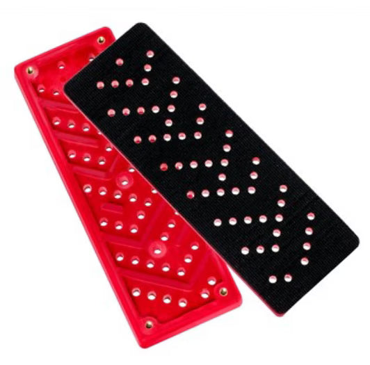 3M™ Hookit™ Clean Sanding Schleifstützteller, 28531, rot, 70 mm x 198 mm x 12.7 mm, 33 Loch