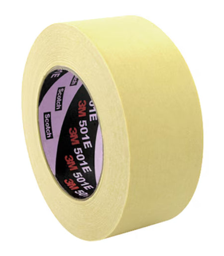 3M™ Industrie-Kreppband für hohe Temperaturen 501E, Beige, 72 mm x 50 m