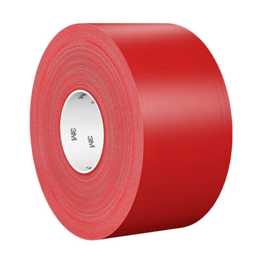 3M™ Robuster Bodenmarkierungsband 971, Rot, 101.6 mm x 33 m, 0.43 mm, einzeln verpackt, praktisch verpackt