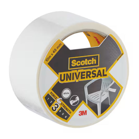 Scotch® Universal-Gewebeband weiß 2904, 10 m x 48 mm 6 Rollen/Karton