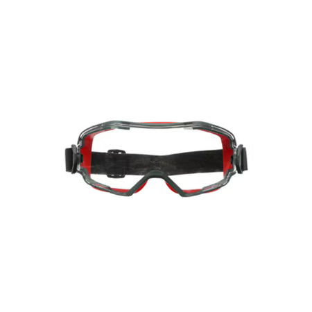 3M™ GoggleGear™ 6000 Schutzbrille, rote Dichtlippe, Scotchgard™ Anti-Beschlag und kratzbeständige Beschichtung (K&N), Klare Scheibe, GG6001SGAF-RED-EU, 10/Karton