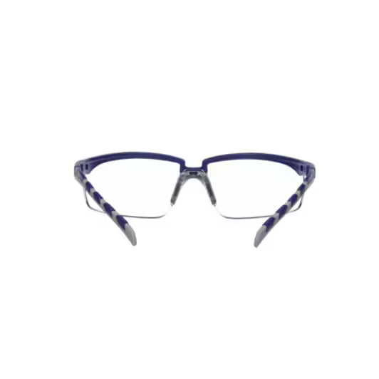 3M™ Solus™ Serie 2000, S2001AF-BLU, blau-graue Bügel, klare Anti-Beschlag-/Kratzschutzgläser, 20/Karton