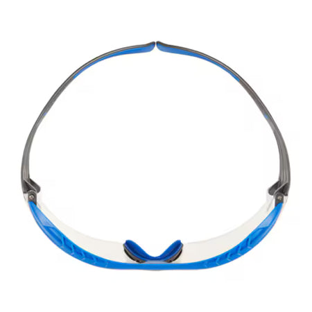 3M™ SecureFit™ 400X Schutzbrille, blau/grauer Rahmen, Scotchgard™ Anti-Beschlag- und Anti-Kratz-Beschichtung (K&N), klare Scheiben, SF401XSGAF-BLU-EU, 20/Karton