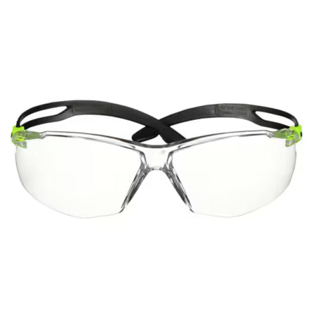 3M™ SecureFit™ 500 Schutzbrille, grüner Rahmen, Scotchgard™ Antibeschlag- und Antikratz-Beschichtung (K&N), klare Scheiben, SF501SGAF-GRN-EU, 20/Karton