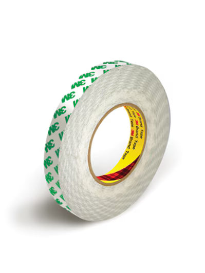 3M™ Doppelseitiges PVC-Klebeband 9087, Weiß, 25 mm x 50 m, 0.26 mm