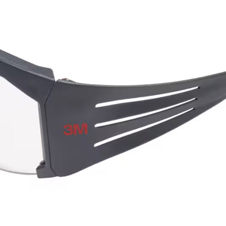 3M™ SecureFit™ 600 Schutzbrille, grauer Rahmen, Scotchgard™ Anti-Beschlag- und Anti-Kratz-Beschichtung (K&N), klare Scheiben, SF601SGAF-EU, 20/Karton