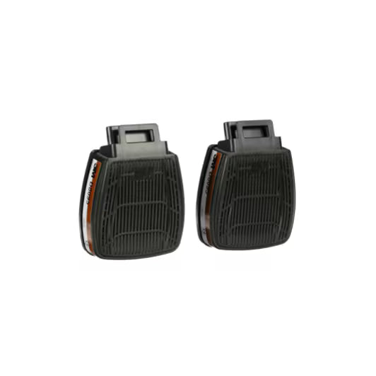 3M™ Secure Click™ Gas-, Dampf- und Partikelfilter, A2P3 R, mit doppeltem Luftstrom, D8095