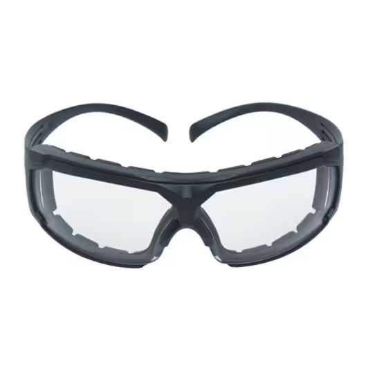 3M™ SecureFit™ 600 Schutzbrille, grauer Rahmen, Schaumstoff, Scotchgard™ Anti-Beschlag und kratzfeste Beschichtung (K&N), klare Scheiben, SF601SGAF/FI-EU