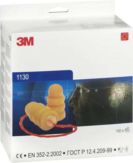 3M™ Gehörschutzstöpsel extra weich, mit Kordel, 1130