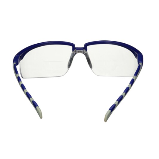 3M™ Solus™ 2000 Schutzbrille, Bügel blau/grau, beschlagfrei/kratzfest, Lesebrille +2,5, klare Scheiben, S2025AF-BLU, 20/Karton