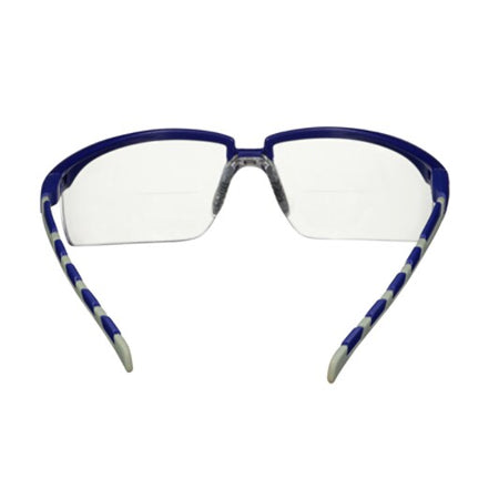 3M™ Solus™ 2000 Schutzbrille, Bügel blau/grau, beschlagfrei/kratzfest, Lesebrille +2,5, klare Scheiben, S2025AF-BLU, 20/Karton