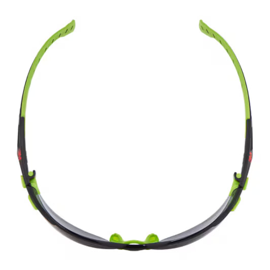 3M™ Solus™ 1000 Schutzbrille, grün/schwarzer Rahmen, Scotchgard™ Anti-Beschlag- und Anti-Kratz-Beschichtung (K&N), graue Gläser, S1202SGAF-EU, 20 Stück/Karton