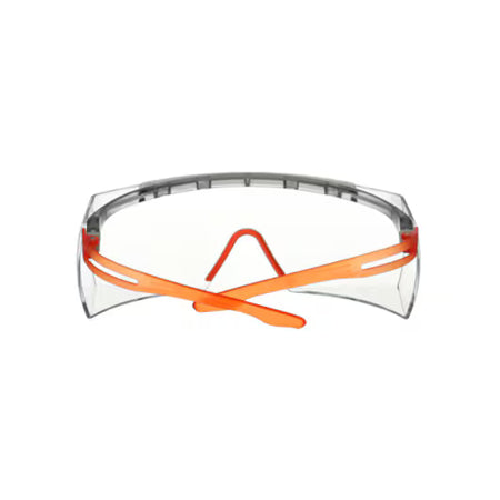 3M™ SecureFit™ 3700 Überbrille, orange Bügel, Scotchgard™ Antibeschlag (K&N), klare Scheibe, SF3701SGAF-ORG-EU, 20/Karton