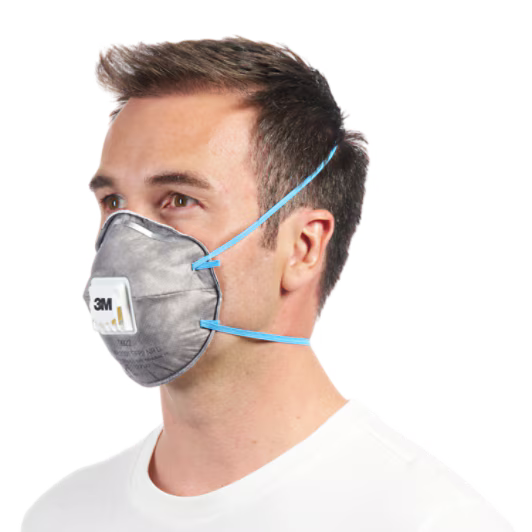 3M™ Cool Flow™ Geruchsabweisende Staubmaske 9922, FFP2, mit Ventil, 2er-Packung