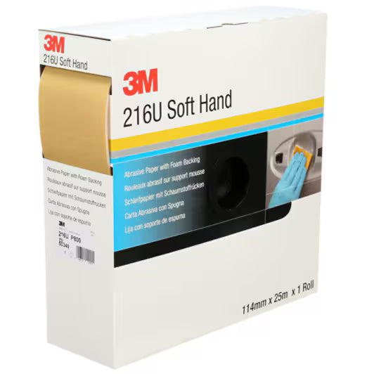 3M™ Soft Hand Schleifrolle 216U, 114 mm x 25 m, P800, 50340