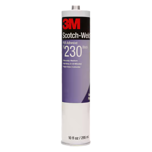 3M™ Scotch-Weld™ PUR Reaktiv-Schmelzklebstoff TS230, Schwarz, 300 ml