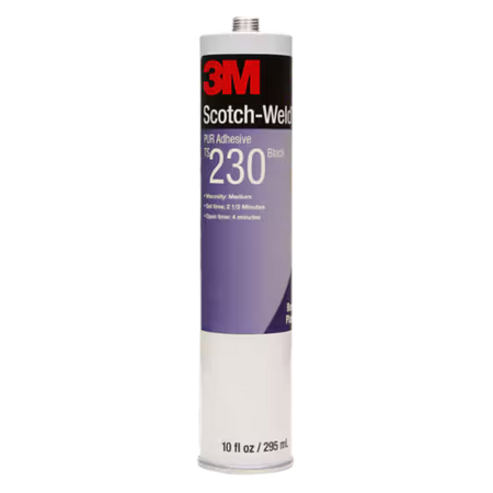 3M™ Scotch-Weld™ PUR Reaktiv-Schmelzklebstoff TS230, Schwarz, 300 ml