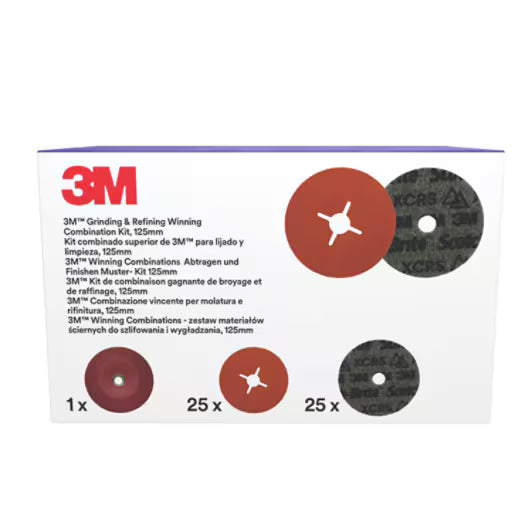 3M™ Schleif- und Veredelungsset, einschließlich 125 mm 787C und PN-DH Scheibe, mit 1 flacher Stützteller, 1 St./Set