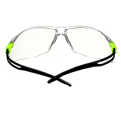 3M™ SecureFit™ 500 Schutzbrille, grüner Rahmen, Scotchgard™ Antibeschlag- und Antikratz-Beschichtung (K&N), klare Scheiben, SF501SGAF-GRN-EU, 20/Karton