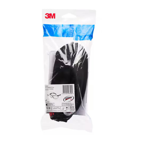 3M™ Solus™ 1000 Schutzbrille, grün/schwarzer Rahmen, Scotchgard™ Anti-Beschlag- und Anti-Kratz-Beschichtung (K&N), graue Gläser, S1202SGAF-EU, 20 Stück/Karton