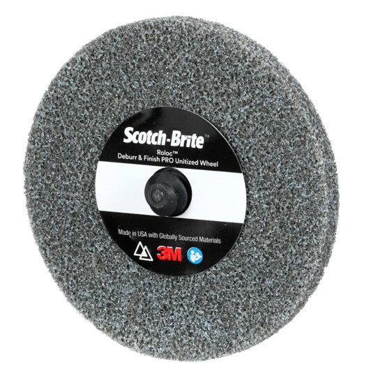 Scotch Brite™ Roloc™ Entgrat- und Finishrad PRO Unitized DP-UR, 76 mm x 3,2 mm, ohne Loch, 4C MED+