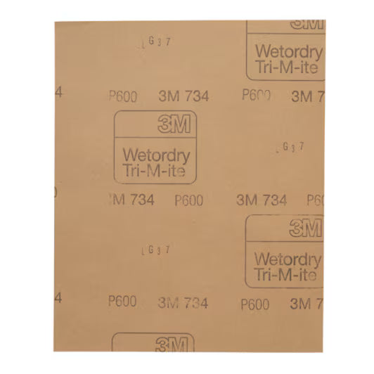 3M™ Wetordry™ Schleifpapier 734, 230 mm x 280 mm, P600, 01973