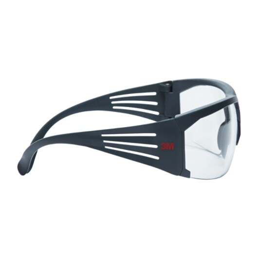 3M™ SecureFit™ 600 Schutzbrille, grauer Rahmen, Rugged Anti-Scratch (K), klare Scheibe, SF601RAS-EU, 20/Karton