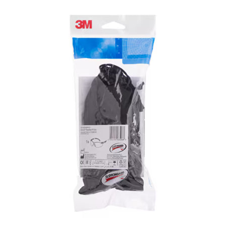 3M™ Solus™ 1000 Schutzbrille, blau-schwarzer Rahmen, Scotchgard™ Antibeschlag- und Kratzschutzbeschichtung (K&N), graue Scheiben, S1102SGAF-EU, 20 Stück/Karton