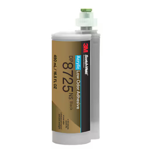 3M™ Scotch-Weld™ Geruchsarmer Acrylatklebstoff DP8725NS, Schwarz, 490 ml Duo-Pak