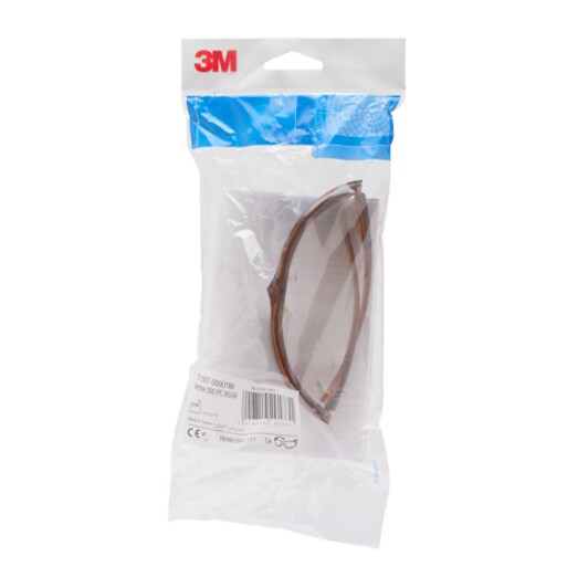 3M™ Refine Schutzbrillen der 300er Serie, kratzfest/antibeschlag, braune Gläser, 71507-00001