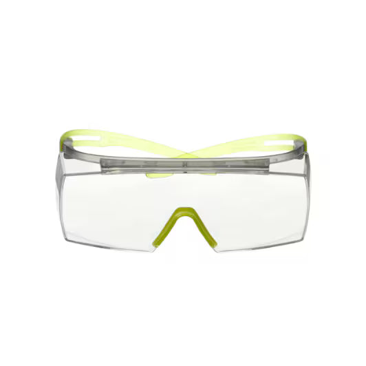 3M™ SecureFit™ 3700 Überbrille, limegrüner Bügel, Scotchgard™ Anti-Beschlag (K&N), klare Scheibe, SF3701SGAF-GRN-EU, 20/Karton
