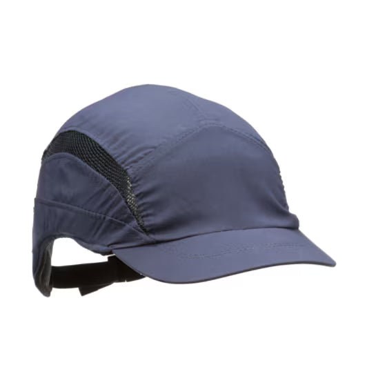 3M™ First Base™ 3 Anstoßkappe 2030031, Classic, Marineblau, kurzer Schirm, 55 mm, angepasst