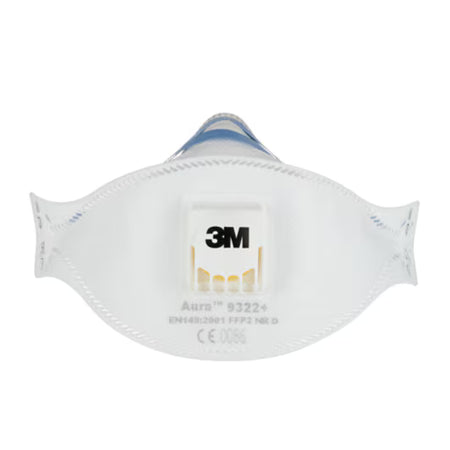 3M™ Aura™ Atemschutzmaske für manuelles und maschinelles Schleifen 9322+, FFP2, Ventil, 5 Stück/Packung