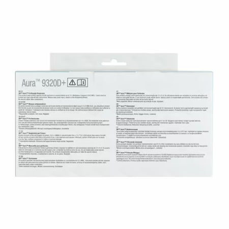 3M™ 9320D+ Aura™ Einweg-Atemschutzmasken, FFP2, ohne Ventil, 5/Packung
