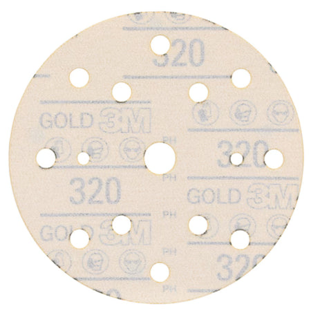 3M™ Hookit™ Gold Schleifscheibe 288U, 150 mm, 15-Loch, 320, 51551