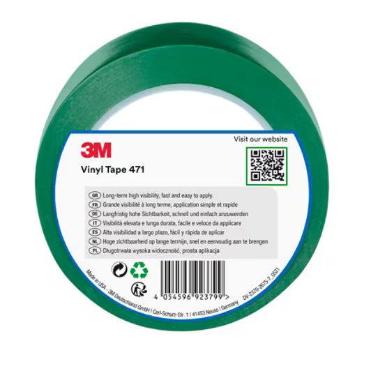 3M™ Vinylband 471, Grün, 50 mm x 33 m, 0,14 mm, einzeln und handlich verpackt