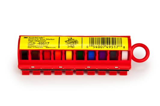 3M™ ScotchCode™ STD-0/9 Kabelmarkierungsspender, farbgefüllt
