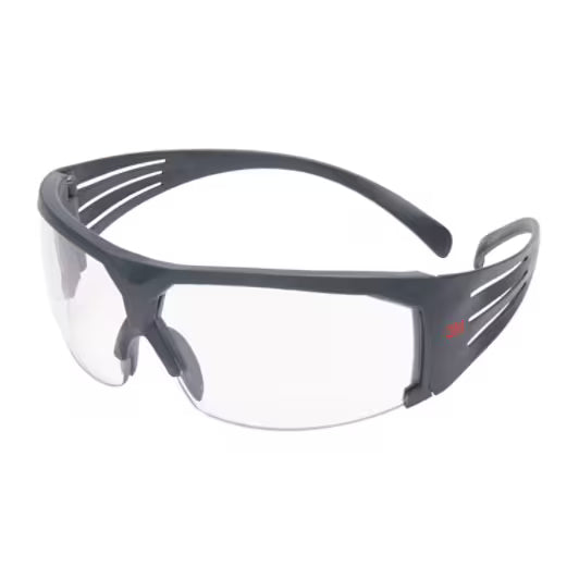 3M™ SecureFit™ 600 Schutzbrille, grauer Rahmen, Scotchgard™ Anti-Beschlag- und Anti-Kratz-Beschichtung (K&N), klare Scheiben, SF601SGAF-EU, 20/Karton