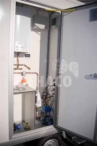 Dehaco D320 3-Kammer-Dekontaminationswagen Standard-Einachsfahrgestell
